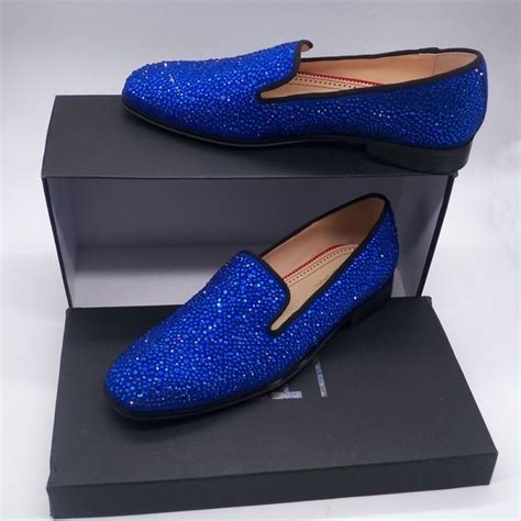 royal blue slip on shoes